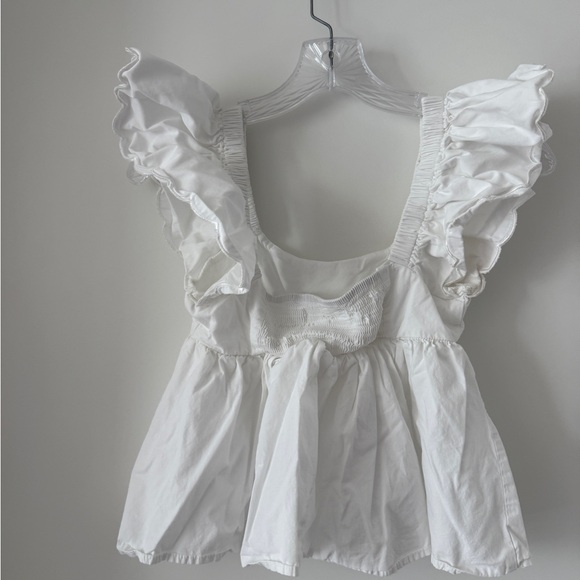 Altar'd State White Ruffle Blouse - Picture 2 of 2